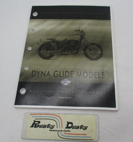 Harley Davidson Official Factory 1999 Dyna Model Parts Catalog 99439-9