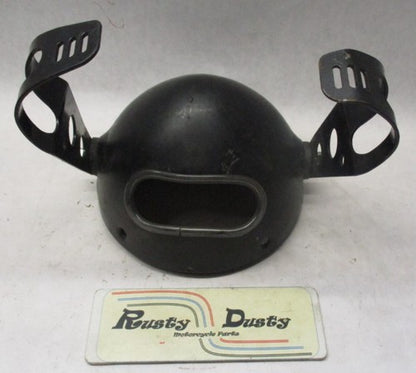 Harley Black Headlight Bucket 6" with Mounting Bracket Custom Chopper