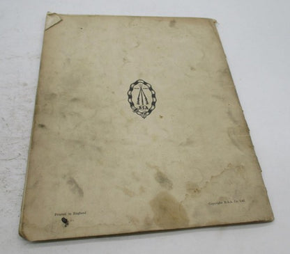 BSA Genuine 1954-1957 C10L C11G C12 250 SV OHV Spares List Parts Catal