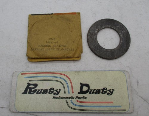 Harley Genuine NOS FL FLH Left Crankcase Sealing Bearing Washer 24643-