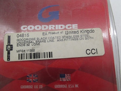 Goodridge Black Coated Stainless Steel Universal Brake Line & Fittings