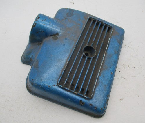 Genuine BSA Blue Air Filter Cover 83-2751 LH Twin Carb Metal Ribbed