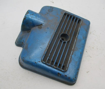 Genuine BSA Blue Air Filter Cover 83-2751 LH Twin Carb Metal Ribbed