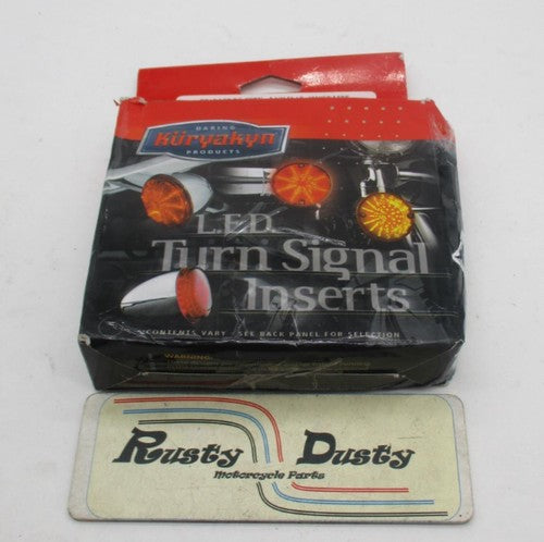Harley Davidson Kuryakyn 4826 Rear Led Turn Signal Insert 3-1/4" Flat