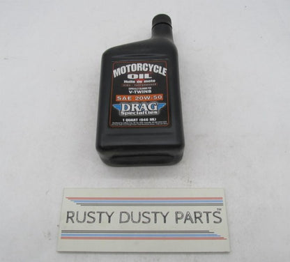 Drag Specialties Harley Dyna V-Twin Motorcycle SAE Oil 20W-50 1 Quart