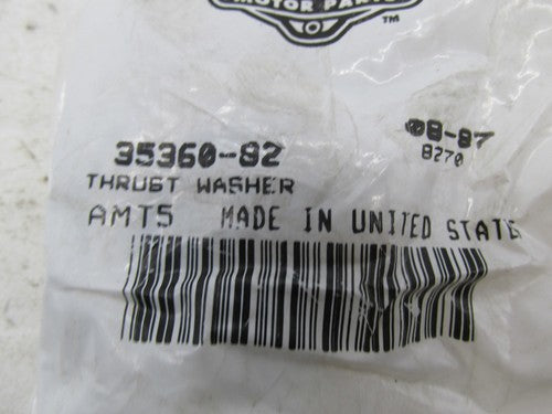 Lot of 4 Harley Davidson Genuine NOS Mainshaft Thrust Washers 35360-82