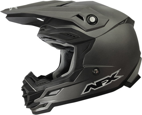 AFX FX-19R Solid Color Helmet Frost Gray Medium 0110-7053