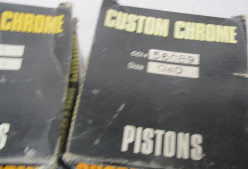 Pair of Harley Davidson Custom Chrome .040 Pistons 56-089