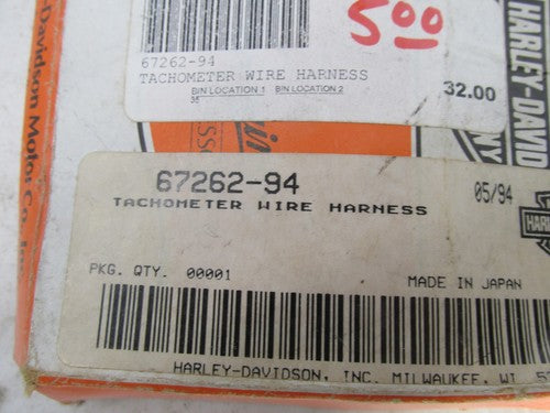Harley Davidson Genuine NOS Tachometer Tach Wire Wiring Harness 67262-