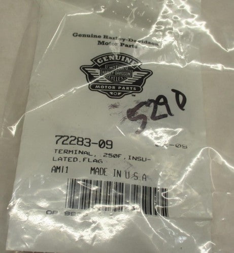 Lot of (3) Harley Davidson Genuine NOS Insulated Flag Terminals 72283-