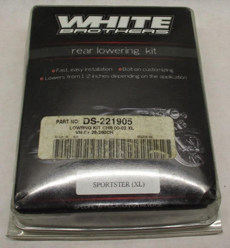 White Brothers 28-260CH Chrome Lowering Kit for 2000-2002 Sportster XL