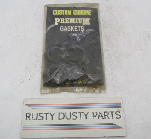 Lot of 6 Custom Chrome Rubber Gaskets for Threaded Gas Caps 19-474 611