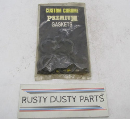 Lot of 6 Custom Chrome Rubber Gaskets for Threaded Gas Caps 19-474 611