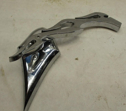 Right Side Custom Flame Chopper Mirror Chrome Harley