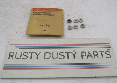 Lot of 6 Harley-Davidson Genuine NOS Aermacchi Hex Nuts 6565P