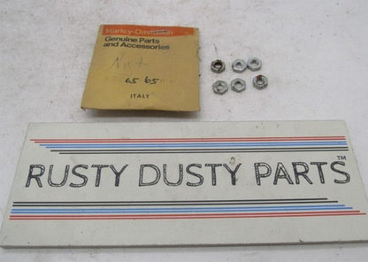 Lot of 6 Harley-Davidson Genuine NOS Aermacchi Hex Nuts 6565P