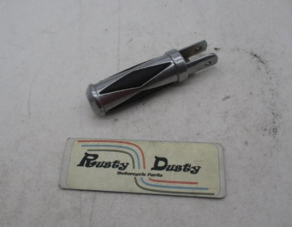 Harley Davidson Softail Dyna Chrome Diamond Round Foot Peg Female End