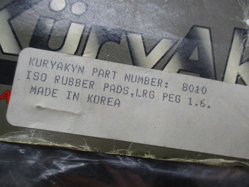 Pack of 6 Harley Davidson Kuryakyn ISO Large Peg Rubber Pads 8010