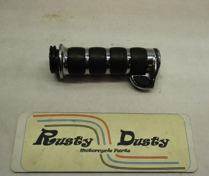 Harley Davidson Aftermarket Chrome Ribbed Thumb Lever Throttle Grip