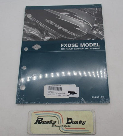 Harley Davidson Official Factory 2007 Super Glide FXDSE Parts Catalog