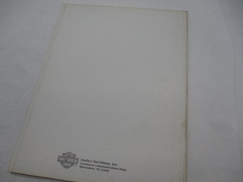 Harley Davidson Official 1991 Police Service Manual Supplement 99483-9