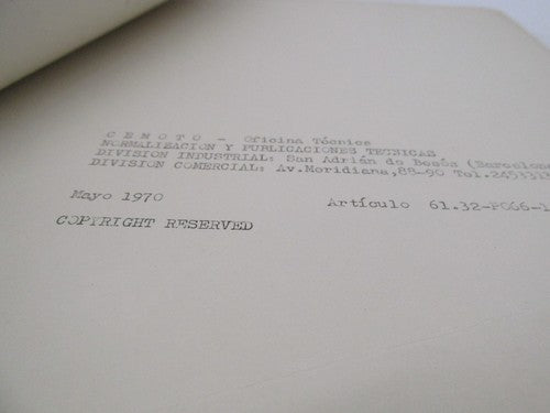 Bultaco Provisional 1970 Mk2 El Bandido Motorcycle Catalog Parts List