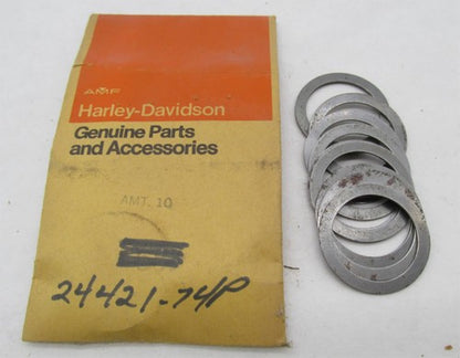 Lot of 10 Harley Genuine NOS Aermacchi Crankshaft Thrust Washers 24421