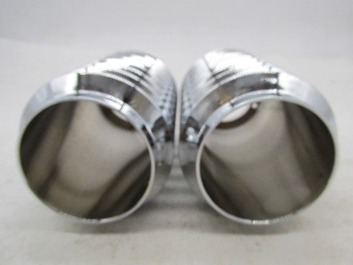 Pair of Harley Retro Vintage Look Touring 55MM Chrome Fork Covers Gait