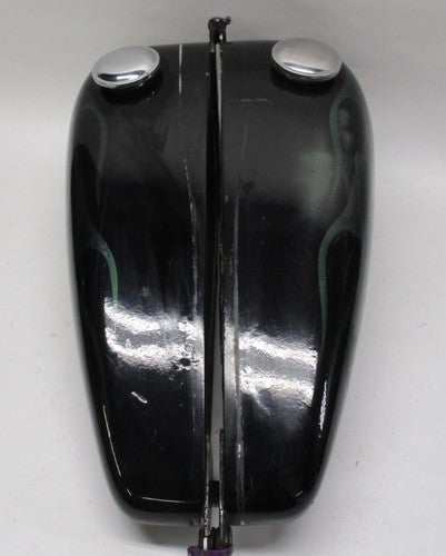 Custom Painted Fiber Glass Dual Gas Tank Dragon Flames Ying/Yang Chopp