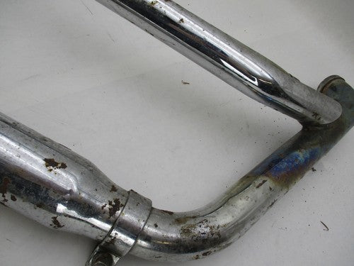 Harley Evo Evolution Softail Front Cylinder Slash Cut Exhaust Header &
