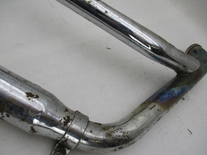 Harley Evo Evolution Softail Front Cylinder Slash Cut Exhaust Header &