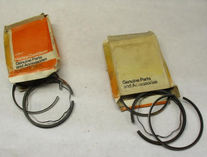 Lot (2) Harley Davidson NOS Genuine Piston Ring Sets 22358-53
