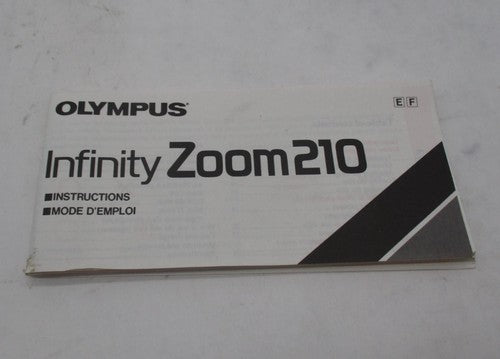 Vintage Olympus Infinity Zoom 210 Camera Instruction Book