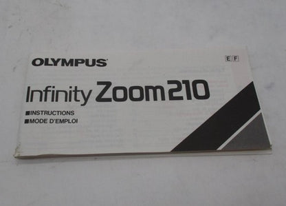 Vintage Olympus Infinity Zoom 210 Camera Instruction Book