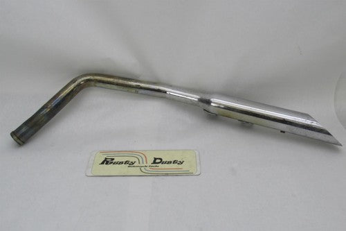 Harley Davidson Rear Cylinder Chrome Slash Cut Exhaust Header & Muffle