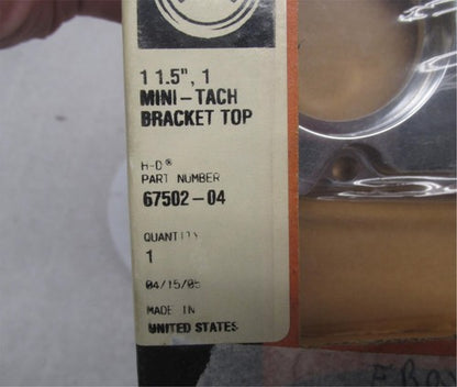 Harley Davidson Genuine NOS Chrome Top Mini Tach Bracket Top 1, 1.5" 6