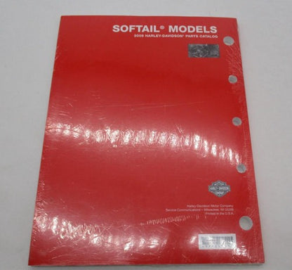 Harley Davidson Official Factory 2009 Softail Models Parts Catalog 994