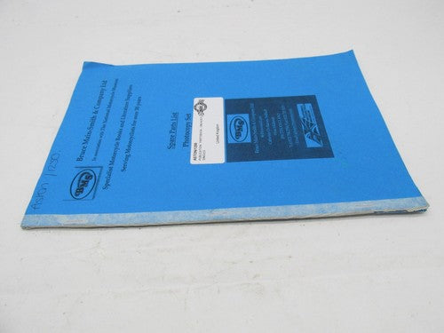 Spare Parts List 1950 Norton Aston 1250 Photocopy Set