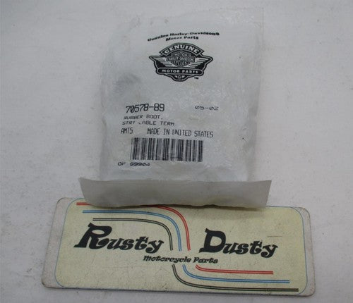 Lot of 8 Harley Davidson Genuine NOS Battery Cable Rubber Boots 70578-