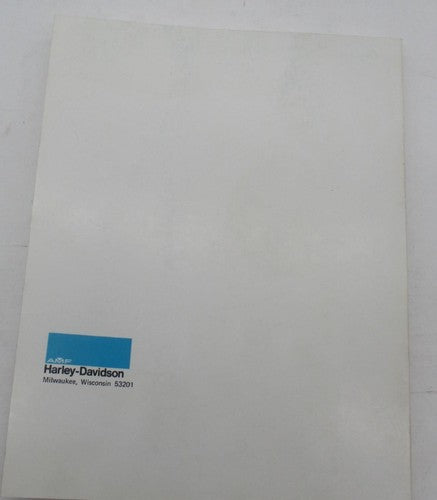 AMF Harley Davidson Parts Catalog Sportster XLH XLCH XLS-1000 1954-1981
