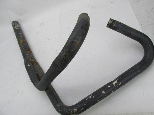 Vintage Triumph BSA British Motorcycle Black 2-into-1 Exhaust w/ Heade