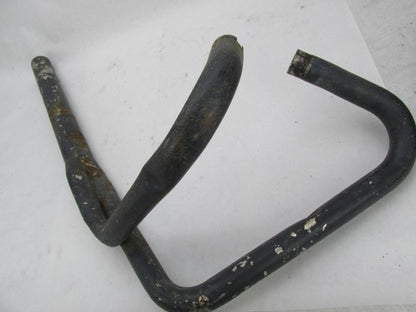 Vintage Triumph BSA British Motorcycle Black 2-into-1 Exhaust w/ Heade