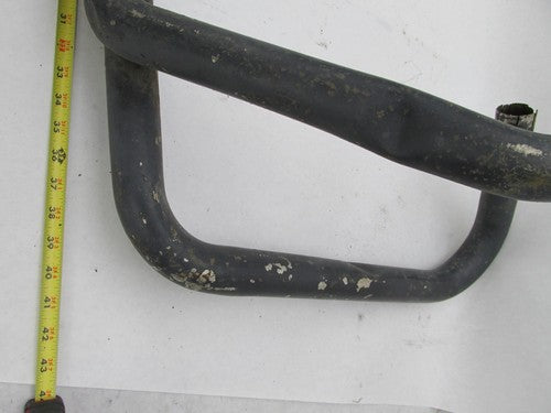 Vintage Triumph BSA British Motorcycle Black 2-into-1 Exhaust w/ Heade