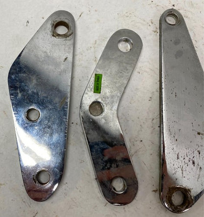 Harley Lot of Chrome Foot Forward Mid Control Mounting Plates Brackets