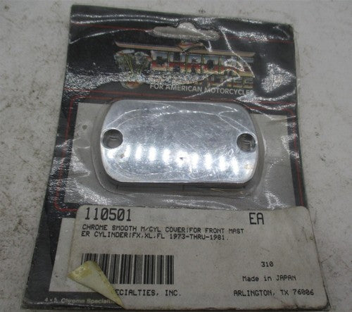 Harley Davidson Chrome Specialties Smooth Chrome Master Cylinder Cover