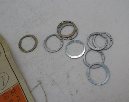 Lot of 9 Harley Davidson Genuine NOS Snap Rings 40918-82