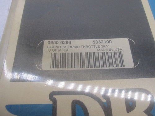 Harley Davidson Drag Specialties 39.5" Braided Throttle Cable 0650-029
