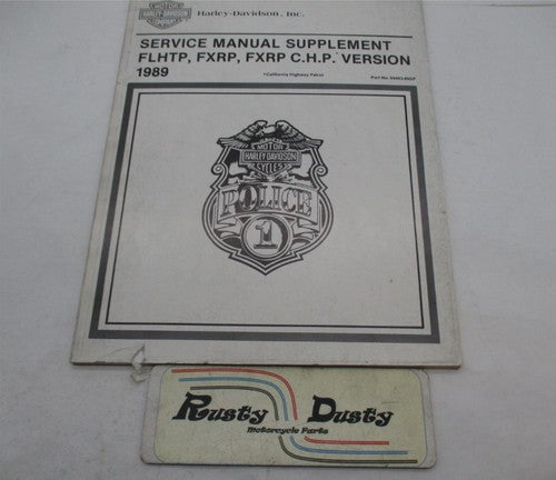 Harley Davidson Official 1989 Police Service Manual Supplement 99483-8