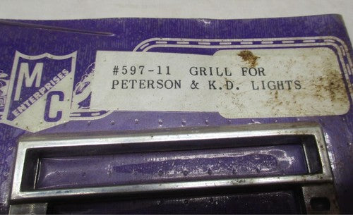 MC Motorcycle Tail Brake Light chrome Light Grill 597-11