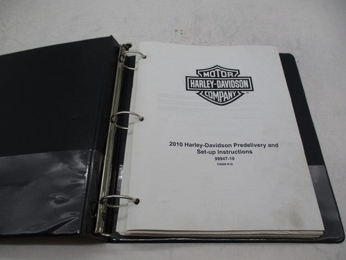 Harley Davidson 2010 Pre Delivery and Set up Instruction in Binder 999